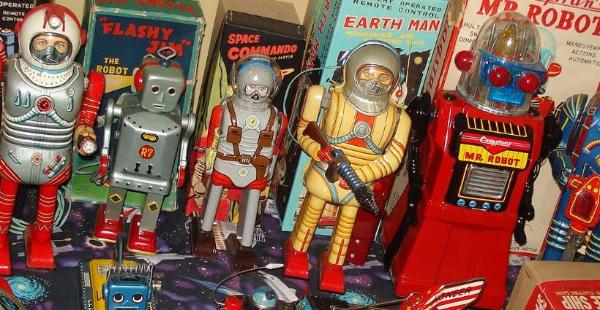 vintage sapce toys antique toy appraisals robots Vintage space toys auctions, ebay space toys for sale, buddy l troys for sale ebay,  tin japanese robots tin toys japan