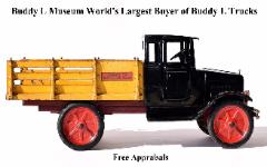 buying buddy l trucks buying vintage buddy l toys buying antique toys buying antique german tin toys buying vintage japanese tin toys selling antique toys selling vintage tin toys selling buddy l trucks free toy appraisal