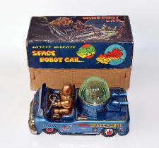 1960's space toys, 1950's tin toys, space patrol, space cars