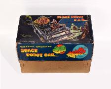 vintage space toy original box, tin toys made in Japan, vintage space toys for sale, yonezawa space car