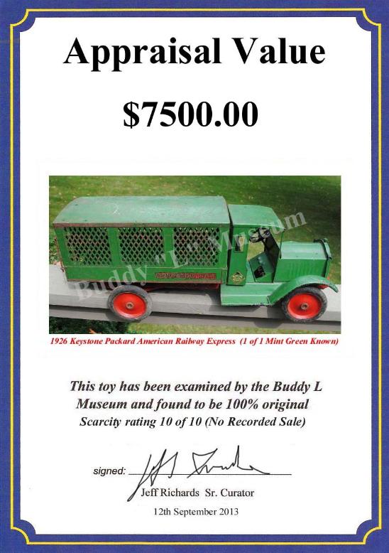 Free Keystone Toy Truck Appraisals, buying keystone toy trucks and trains, buying keystone trains and trucks, keystone trucks ebay, vintage keystone dump truck,  ebay keystone toy trucks for sale, contact us with your keystone toy trucks for sale, Buddy L Toys Value Guide, Vintage Keystone Trucks Values, Buying Keystone Toy Trains, Keystone circus truck wanted, keystone dugans brothers bakery truck, keystone toy factory hang tag, odd color keystone trucks with keystone wheels,  Buddy L Museum world's largest buyer of Keystone toy trucks, Sturditoy and Buddy L toys. Paying 60% - 75% more than antique dealers, ebay and toy shows Keystone circus truck, keystone dump truck, keystone fire truck, keystone appraisal letter, keytone toy truck museum, ebay buddy l truck, America's largest buyer of keystone toy trucks, buying keystone toy trucks collections, keystone toy trucks on ebay, keystone toy company